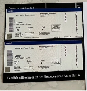 Usher Konzert Berlin 04.05.25 Premium Seats/Bolck 102 Reihe 2 Sitzplätze 1&2 - Bild 1 von 6
