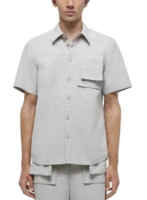 Helmut Lang Mens Utility Pocket Shirt Large Stone - NWT $295 - Image 1 of 4
