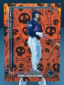 2025 Topps Update - Season Highlights Francisco Lindor Holiday Mummy /50 #US290 - Bild 1 von 2