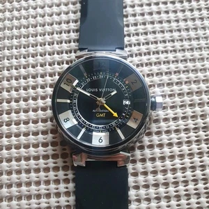 Louis Vuitton Tambour GMT AUTOMATIC WATCH 42MM Q113K Men's Watch.6 - Picture 1 of 8