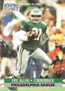 1991 PRO-SET Eric Allen EAGLES Arizona State ASU SUN-DEVILS - Picture 1 of 1