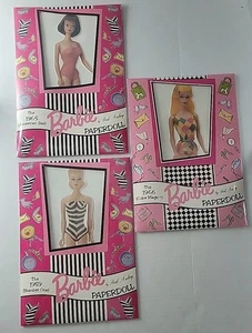 Menge 3 NEUE VINTAGE BARBIE PAPIERPUPPEN 1959, 1965, 1966 PECK AUBRY VERSIEGELT - Bild 1 von 7
