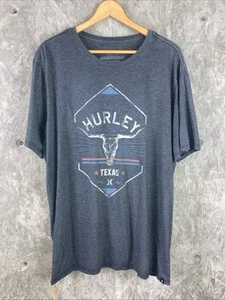 Hurley Texas XL grau Longhorn Grafik T-Shirt FAIR - Bild 1 von 8