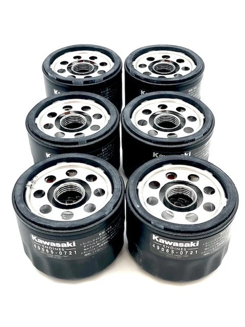 GENUINE OEM KAWASAKI 49065-0721 OIL FILTER; REPLACES 49065-7007 PACK OF 6 - Image 1 of 1