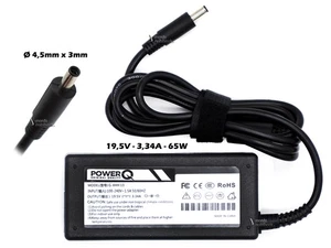 Alimentatore PowerQ 65W 19,5V 3,34A (4,5x3)mm per DELL Inspiron 3558 3555 5379 - Foto 1 di 1
