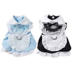 Cat Dog Maid Outfit Halloween Costume Apparel Princess Dress Birthday Photo Pet - Picture 1 of 20
