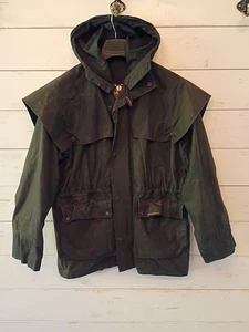 Outback Trading Co. Herren Oilskin Schwarz S Weste Staubmantel Wasserdicht Jacke SM - Bild 1 von 16