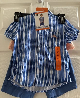 Tommy Bahama Juego de 3 Piezas Niños, Talla 2T-Azul (NUEVO CON ETIQUETAS) Foto 1 de 4