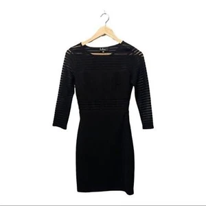 Lulus Perfect Mesh Black Bodycon Dress Size XS - Picture 1 of 6