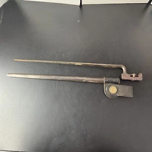 US M1873 45-70 Socket Bayonet With Scabbard and Brass Hook US Frog - Picture 1 of 24