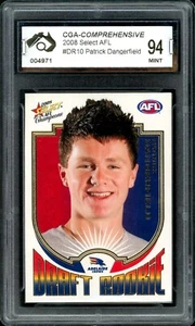 CGA 94 - 2008 Adelaide Crows AFL Draft Rookie Graded Card - Patrick Dangerfield - Picture 1 of 3