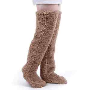 Over Knee Fuzzy Socks Boot Socks Stocking Legging Stocking Plush Leg Warmers