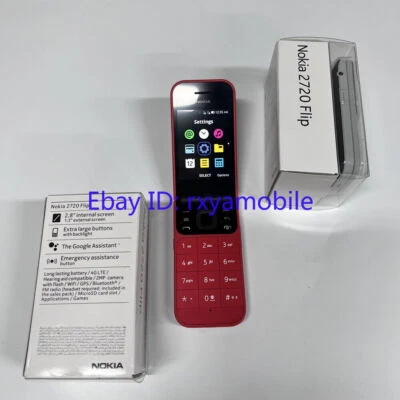 Nokia 2720 Flip (2019)4G LTE 512MB 2MP Dual SIM  New seal Original phone - Image 1 of 4