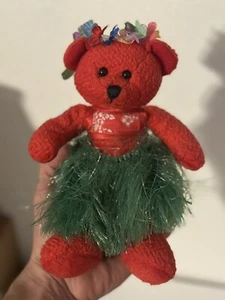 Hawaiian Collectibles Passport Bearfoot Plüschbär Hula Lehua - Bild 1 von 7