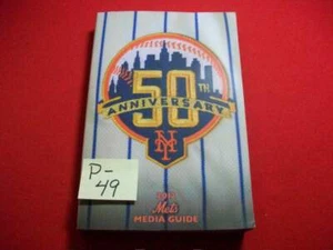 2012 N.Y. METS 50th ANNIVERSARY MEDIA GUIDE-HTF EXTREMELY COLLECTIBLE EDITION ++ - Picture 1 of 6