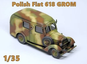 PRO BUILT 1/35 Polish Fiat 618 GROM - ready model- NEW!!! - Picture 1 of 6