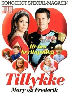 Prinzessin Princess Mary Prinz Frederik Denmark Dänemark Tillykke 10.Hochzeitsta - Picture 1 of 1