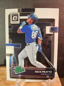 Inserto prospecto Donruss Optic Nick Pratto 2022 clasificación #RP-24 Kansas City Royals - Imagen 1 de 2
