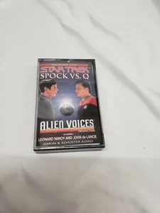 Star Trek Spock vs Q  Alien Voices Cassette Leonard Nimoy - Picture 1 of 3