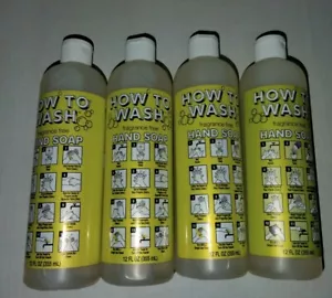 4x How To Wash Naturally Derived Hand Soap 12 oz Fragrance Free Health Cleaning - Picture 1 of 4