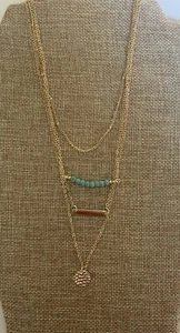 Boho women Gold multi layered necklace chain choker fashion costume Jewelry  - Picture 1 of 6