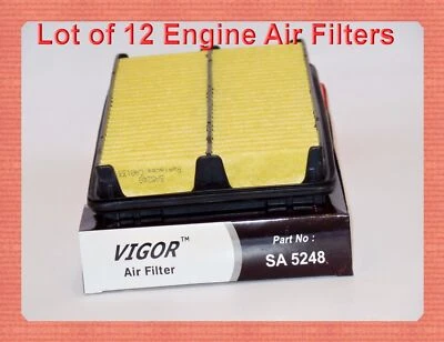 CAJA DE 12 FILTROS DE AIRE MOTOR A25248 CA8133 Se adapta a HONDA ACUERDO 1998-2002 4 cilindros 2,3 L Foto 1 de 3