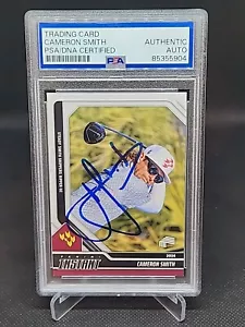 Cameron Smith signed 2024 Panini LIV Golf Card PSA/DNA Masters Auto Cam - Picture 1 of 2