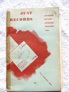Jack Skurnick JUST RECORDS Magazine FINAL ISSUE 1951 VOL 3 Elaine Music Shop - Picture 1 of 2