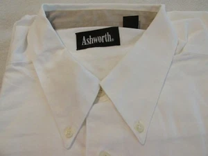 NEW Long Sleeve White ASHWORTH Shirt with DAYTONA Embroidered on front sz XL - Picture 1 of 3