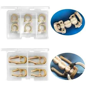 2 Types Dental Rubber Dam Clamps Resin Soft Resin Clamp Universal Barrier Clips - Picture 1 of 13