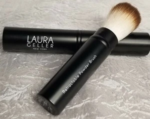 Laura Geller baked powder blush highlighter face makeup retractable soft brush - Picture 1 of 3