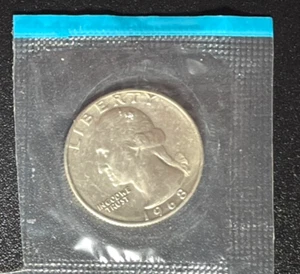1968 BU Washington Quarter from Original U.S. Mint Cello Set - Picture 1 of 2