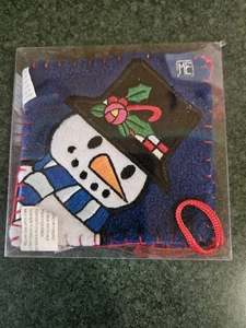 Maria Engelbreit Schneemann Untersetzer oder Ornamente Let It Snow 4er Set Enesco - Bild 1 von 3