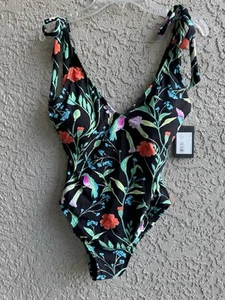 Kate Spade Women’s One Piece Padded Bathing Suit Hummingbird Floral Size S-NWT - Picture 1 of 6