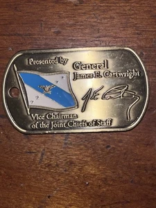 General James E Cartwright Challenge Coin Vice Chairman Joint Chiefs of Staff - Picture 1 of 13
