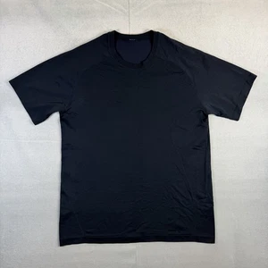 Camisa Lululemon Metal Vent Tech Para Hombre Mediana Azul Marino Manga Corta Sin Costuras Activa - Imagen 1 de 7