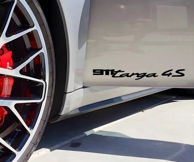 Juego de calcomanías gráficas personalizadas para puerta lateral Porsche 911 2020-2025 992 911 Targa 4S Foto 1 de 4