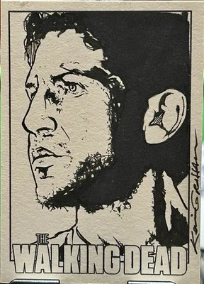 🔥Original Hand Drawn Sketch Card By Kevin graham “Shane Walsh”🔥 Walking Dead🔥 - Image 1 of 2