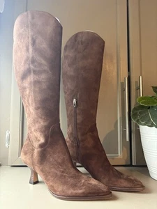 ARIANA Wide Cafe Boots Brown Suede-Dolce Vita Size 8.5 - Picture 1 of 7