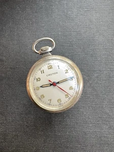 Vintage Croton Swiss Made Silver Pocket Watch - Picture 1 of 10