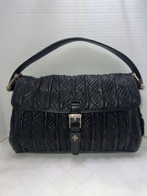 Cole Haan Bolso de Hombro Baguette Cuero Acolchado Negro Foto 1 de 4