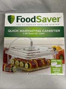 FoodSaver Quick Marinating Clear  Canister for Vacuum Sealing 2.25Qt.  NEW - Picture 1 of 4