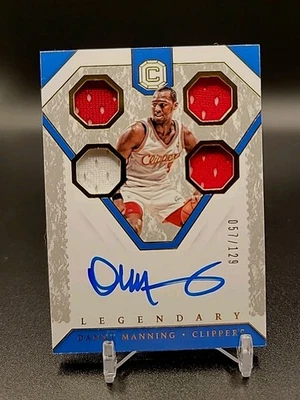 2018-19 Panini- Legendary Game Used, Autograph, Danny Manning /129 - Image 1 of 3