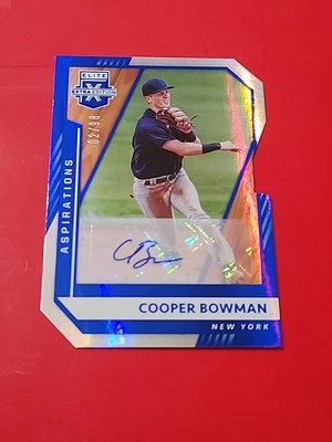 Cooper Bowman 2021 Elite Extra Edition Aspirations Auto 2/98 New York Yankees - Image 1 of 4