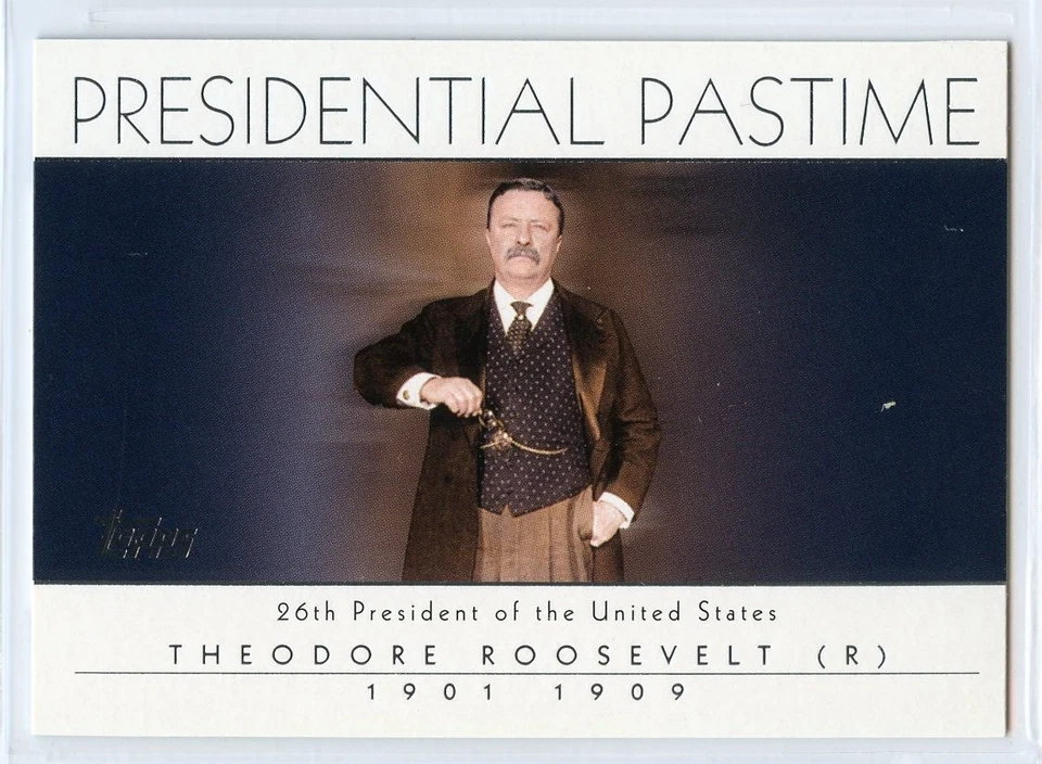 2004 Topps Presidential Pastime - #PP25 - Theodore Roosevelt - 26th President - Image 1 of 1