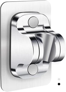 Duschkopfhalter Ersatz - stark klebend verstellbar Handheld Silber-1  - Bild 1 von 9