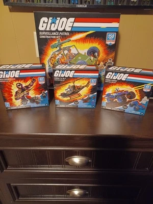 GI Joe Construction Set Lot of 4 New In Box Hasbro Toys - Image 1 of 4