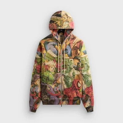 Kith Marvel vs. Capcom New Age of Heroes Nelson Full Zip Hoodie Adult XL NWT - Image 1 of 4
