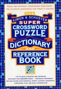 SUPER CROSSWORD PUZZLE DICTIONARY, HARDCOVER, DJ, FIRESIDE BOOK, 2003 - Picture 1 of 14