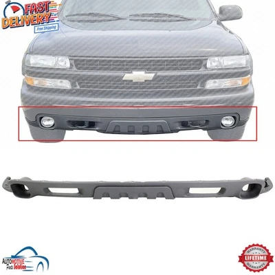NEW FRONT BUMPER LOWER VALANCE GRAY FOR 2000-2006 CHEVROLET TAHOE GM1092209 - Image 1 of 4